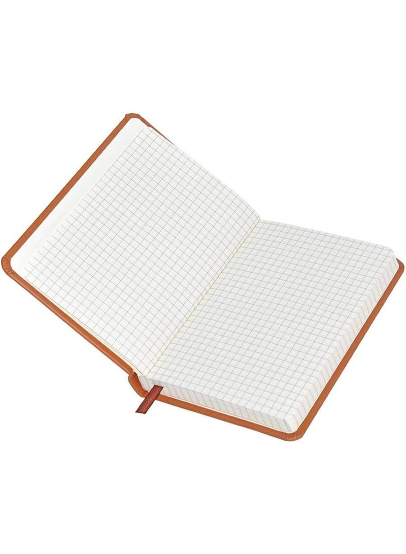 FIS 120-Sheets FIS Italian PU Notebook A6, 5mm Square, Brown - FSNB5M1602 - Image 3